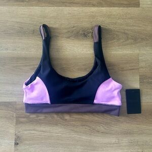 Hurley Colorblock Sports Bra – Black Pink Brown – NWT – Sizes XS & S